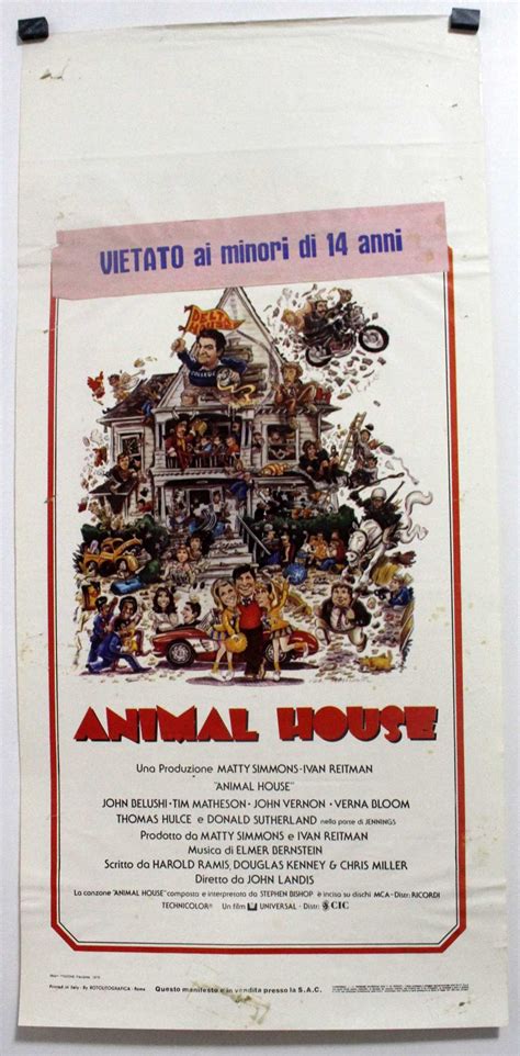 "ANIMAL HOUSE" MOVIE POSTER - "NATIONAL LAMPOON'S AT ANIMAL HOUSE" MOVIE POSTER