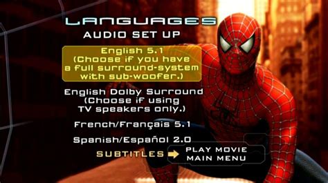 Spider-Man 2 (2004) - DVD Movie Menus