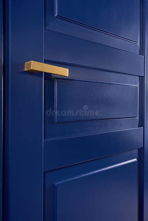 Closed wooden door stock image. Image of classic, knob - 133551051