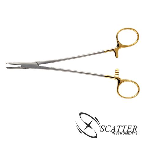 Heaney Needle Holder Curved 21cm - Scatter Instruments