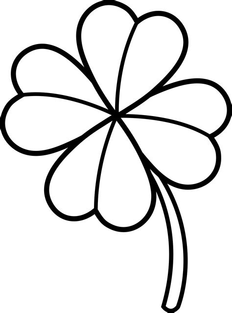 Four Leaf Clover Coloring Pages - Best Coloring Pages For Kids