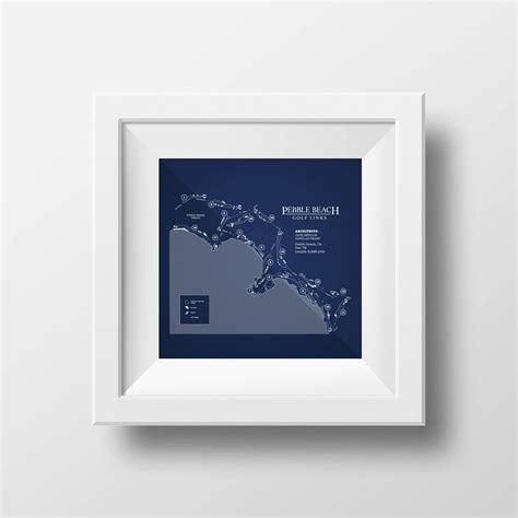 Pebble Beach Golf Links Course Map Digital Download - Etsy