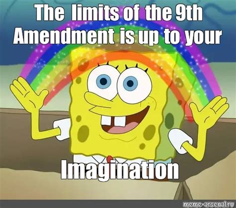 Meme: "The limits of the 9th Amendment is up to your Imagination" - All ...