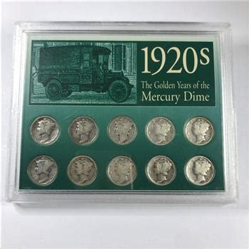 Lot of Ten 1920's Silver Mercury Head Dimes*Various Conditions and Mint Marks | Property Room