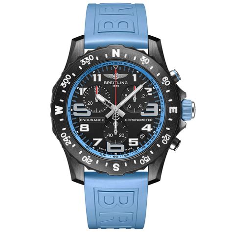 Breitling Endurance Pro Breitlight Light Blue Rubber Watch, 44mm - X82310281B1S1 | Ben Bridge ...