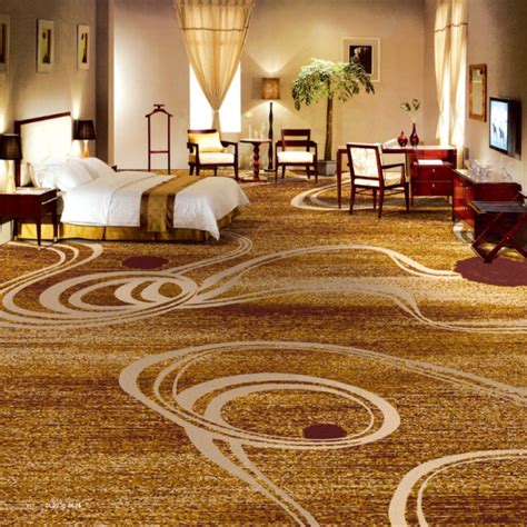 Luxury Hotel Ballroom Carpet Modern Design Fire Resistance Axminster Carpet