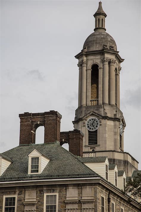 Old Main Hall Clock Tower from behind Photograph by John McGraw