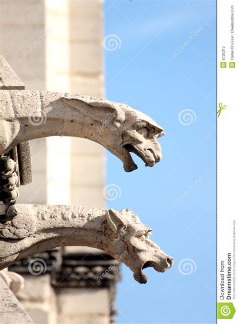 The Gargoyles of Notre Dame Stock Image - Image of relief, facade: 6735315