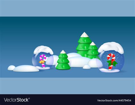 Christmas landscape Royalty Free Vector Image - VectorStock