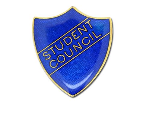 Student Council Enamelled Shield Badge