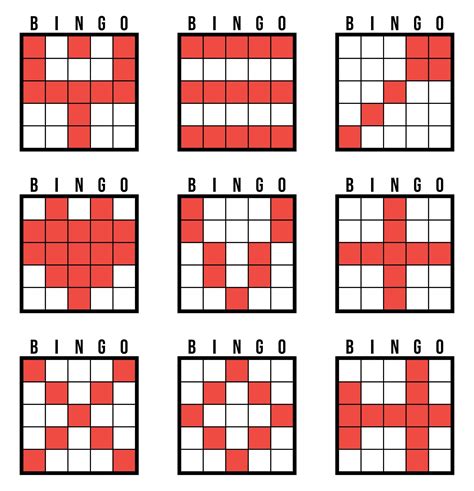 Bingo Pattern Examples - 13 Free PDF Printables | Printablee | Bingo ...