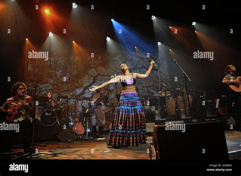 Singer Mayra Andrade performs live at 'La Cigale' concert hall in Paris ...