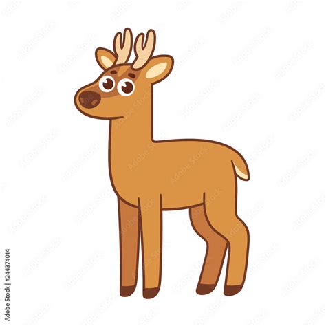 Cartoon Huemul deer drawing Stock Vector | Adobe Stock