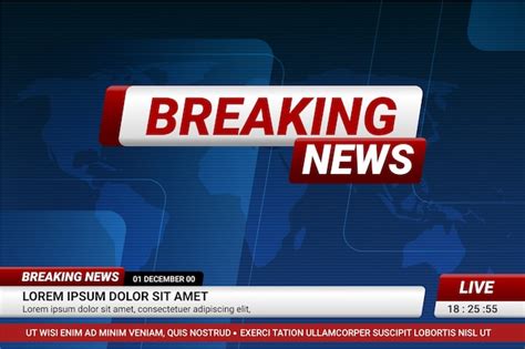 Breaking news template style | Free Vector