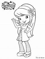 Coloring Shortcake Strawberry Moranguinho Ciastko Truskawkowe Lalka  sketch template