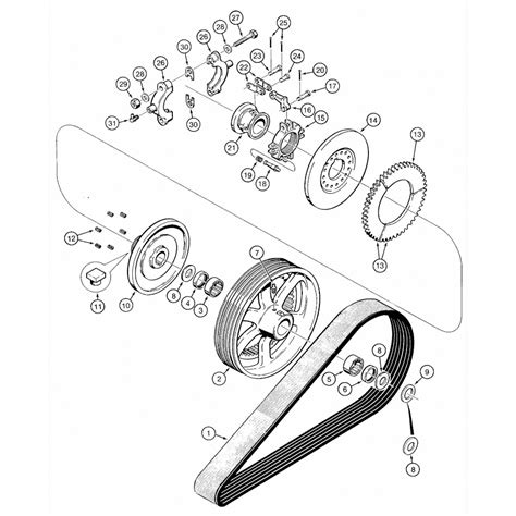 Astec and Case TF300 Trencher Drive Belt and Clutch – astec parts online