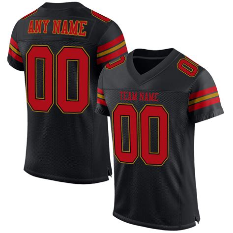 Custom Black Football Jerseys For Men&Women&Youth – Fiitg