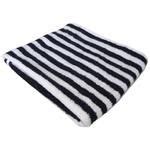 Buy VC Cotton Hand & Face Towel - Black & White Stripes, Soft, Highly Absorbent Online at Best ...