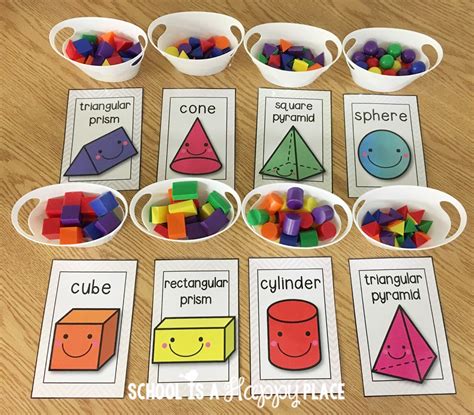 School Is a Happy Place: You Better Shape Up: Activities for 2D and 3D Shapes (Including a FREE ...