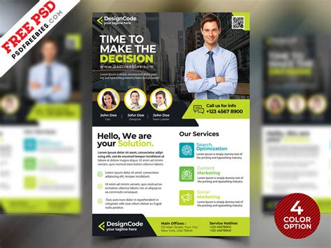 Corporate Flyer Design Templates Free PSD | PSDFreebies.com