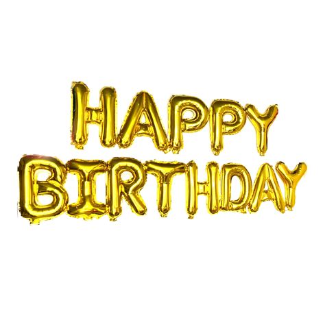 Buy Party Propz Happy Birthday Golden Foil Balloon Alphabet 1pc for Decorations/Birthday ...