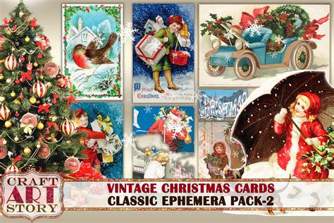 Vintage Victorian Christmas Cards Graphic by CraftArtStory · Creative ...