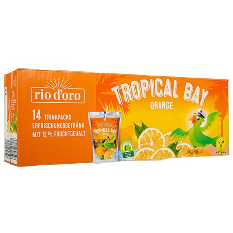 ROKSH Fruchtsäfte RIO D´ORO Tropical Bay Orange 14x200ml