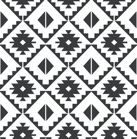 Sample Southwest Tile Peel-and-Stick Wallpaper in Black and White | Peel and stick wallpaper ...