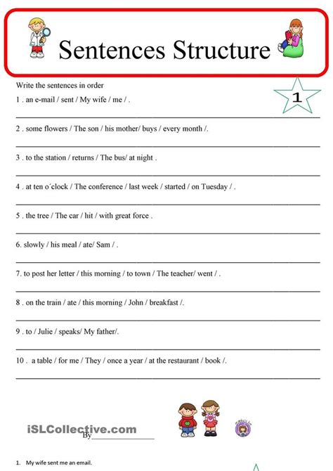 Sentence Structure 1 | Teaching sentence structure, Teaching sentences, Sentence structure