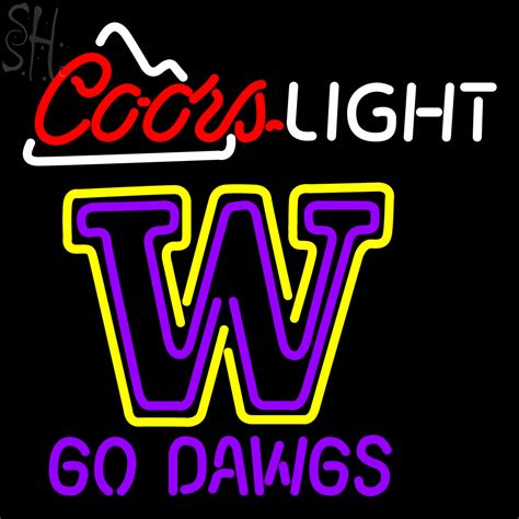 Custom Coors Light Go Dawgs Neon Sign 1 | Neon Custom Signs - Every ...