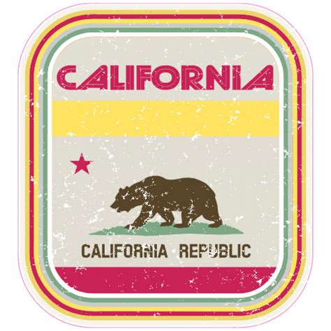 California Flag Sticker - U.S. Custom Stickers