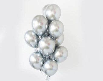 Silver Chrome Balloons Silver Balloon Set 12 Inch Balloons - Etsy | Silver balloon, Engagement ...