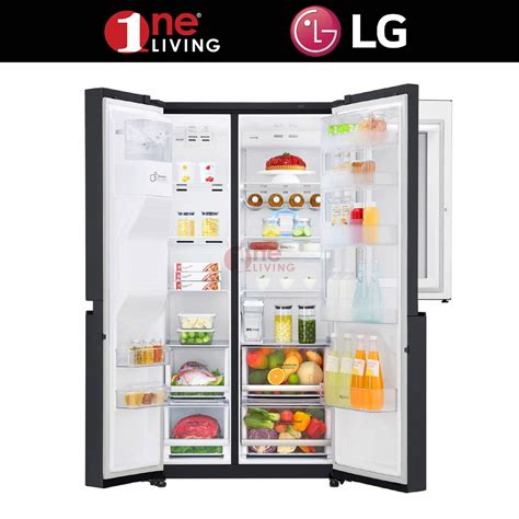 LG 601L Instaview Side By Side Refrigerator GC-X247CKAV