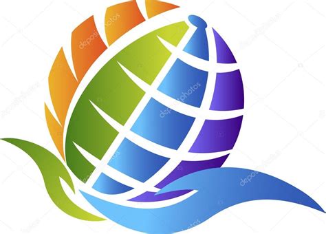 Hand globe logo Stock Vector Image by ©magagraphics #44830127