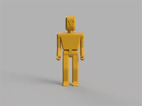 Anthropomorphic robot figure on magnets 1:12 scale by Elitail | Download free STL model ...