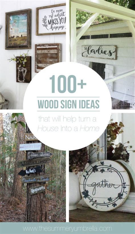 100+ Wood Sign Ideas That Will Help Turn a House Into a Home