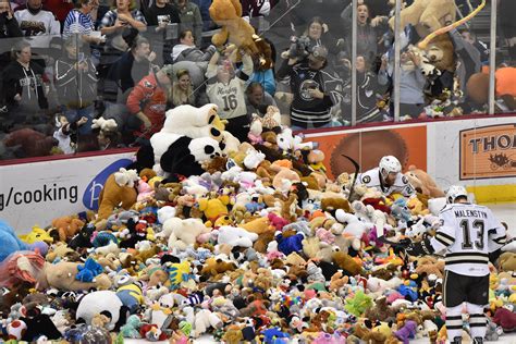 PHN’s Best Shots of the Game: Bears win, fans toss 34,000+ Teddy Bears | Pro Hockey News