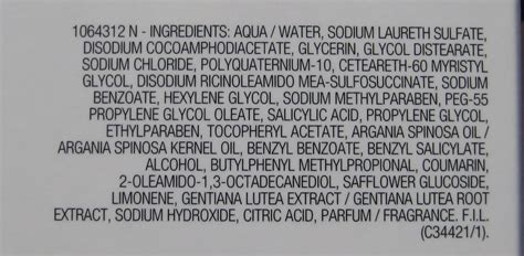 Hair care: Ingredients In Shampoo