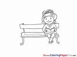 Bench Coloring Pages sketch template