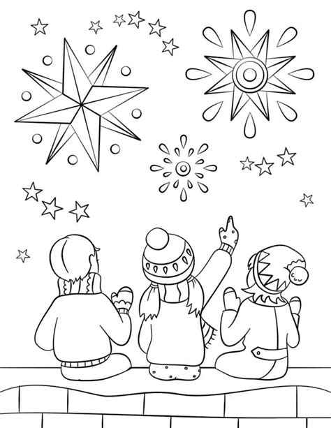 Bonfire Night 2 Coloring Page - Free Printable Coloring Pages for Kids