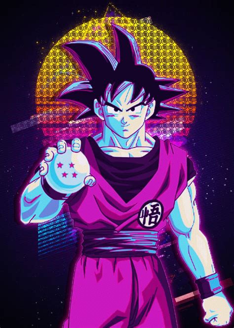 'GOKU Dragonball' Poster by Introv Art | Displate | Dragon ball super ...