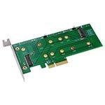 M2P4S M.2 (NGFF) PCIe base SSD to PCIe X4 Adapter