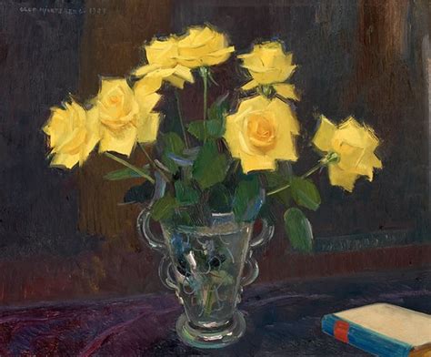 Olle Hjortzberg «Still Life with Yellow Roses», 1943 | Flickr