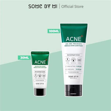 [SOME BY MI] 30 Days Miracle Acne Clear Foam Cleanser 30ml 100ml ...