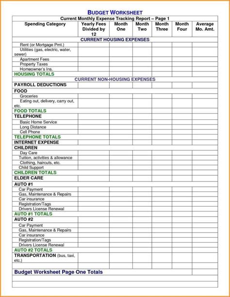 personal budget spreadsheet template — db-excel.com