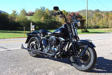 2006 HARLEY SOFTAIL HERITAGE SPRINGER CLASSIC - CUSTOM BLACK BOBBER OLD ...