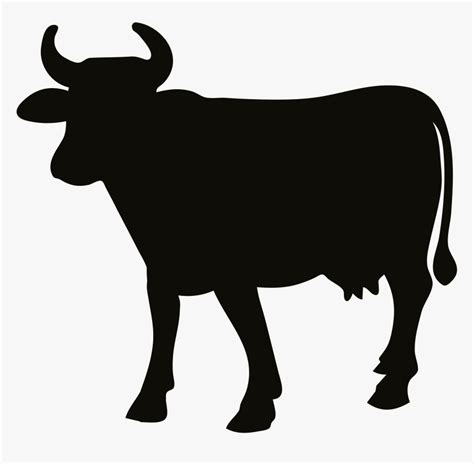 Cattle Clip Art Vector Graphics Cow Silhouette - Cow Silhouette Clipart ...