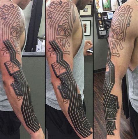 60 Cool Circuit Board Tattoo Designs for Men [2023 Guide]