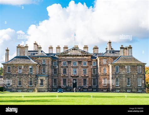 Dalkeith Palace stately home, Dalkeith Country Park in Autumn sun, now Wisconsin University ...