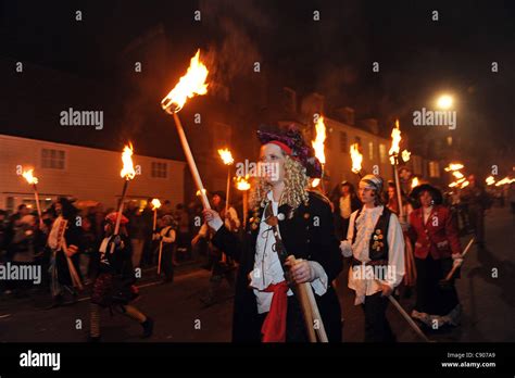 Lewes Bonfire Night Parade and Celebrations Stock Photo - Alamy